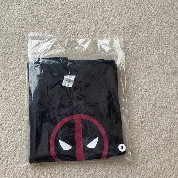 Deadpool Black Short Sleeve T-Shirt Adobe 100% Cotton - Picture 8 of 8